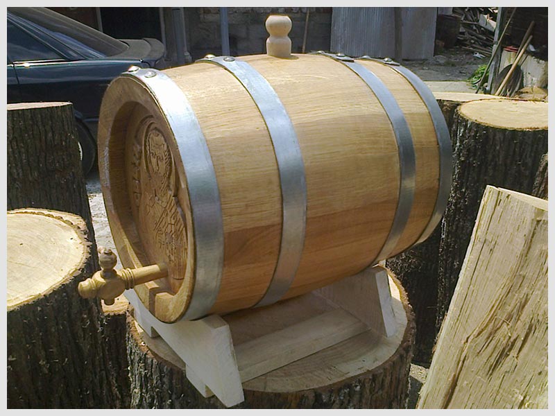 Nologo Botte di Rovere 5L Botte di Vino in Legno di Rovere Vintage in Legno di Botti di Vino per alcolici di Birra Vino Whisky Rum Port Storage 1.5L/3L/5L/10L 